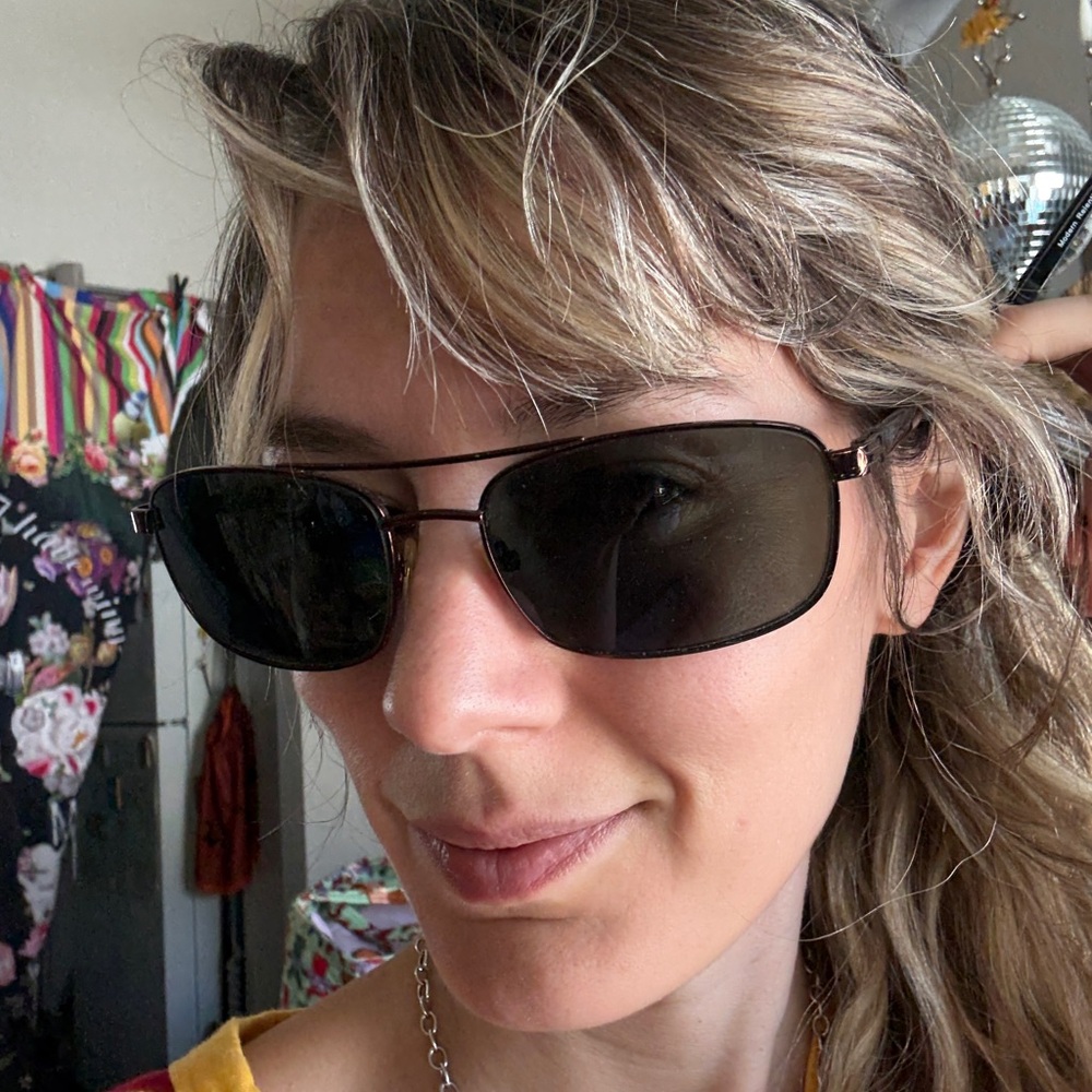 Maui Jim Brown Aviator Sunglasses - Picture 3 of 10